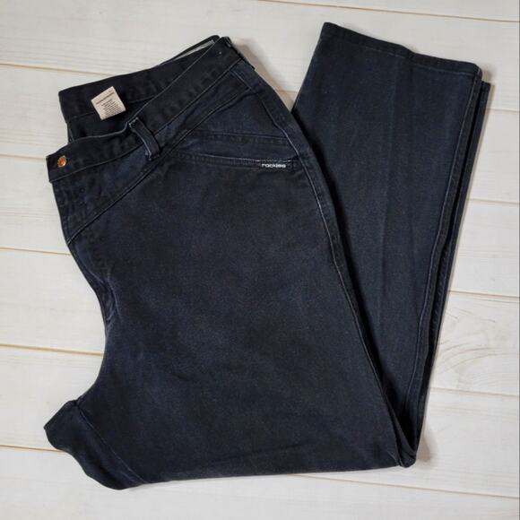 Vintage 90s Plus Size Faded Black High Rise Bareback Rockies, size 24 - Picture 1 of 6